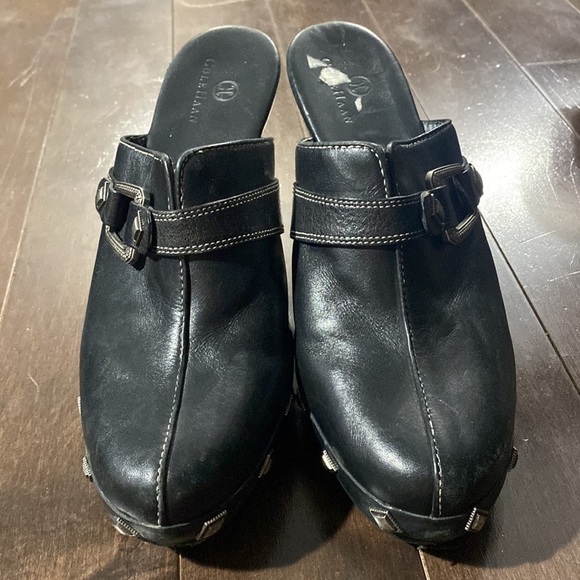 COLE Haan Tovah Studded Heeled Mules Clogs size 8 - Picture 2 of 7